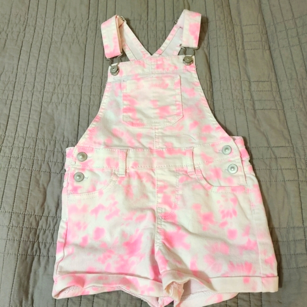 Wonder nation 4t pink tye dye overall shorts